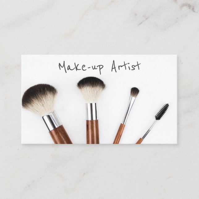 Affärskortet Simple Modern Makup Artist Visitkort (Framsida)
