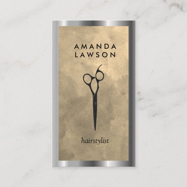 Affärskortet Sissar vattenfärg Visitkort (Framsida)