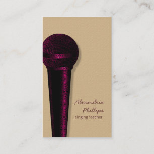 Affärskortet Skadmikrofon, Mörkens Rosa Visitkort