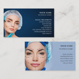 Affärskortet Skincare och barlastsalon Visitkort