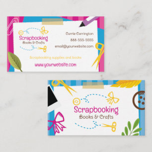 Affärskortet Skrapbooking Crafts Visitkort