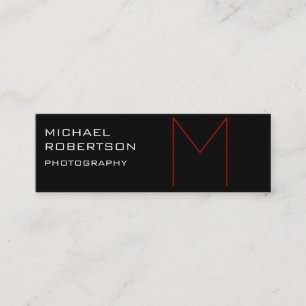 Affärskortet Slim Monogram Plain Photograf Mini Visitkort