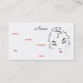 Affärskortet Smakeup Artist Classic Läppar II Visitkort