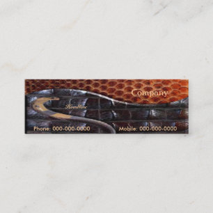 Affärskortet Snake Leather Mini Visitkort