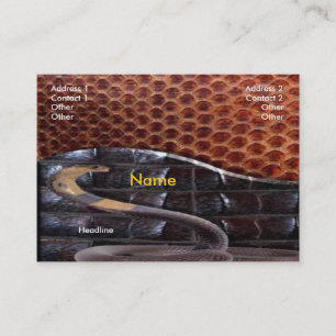 Affärskortet Snake Leather Visitkort