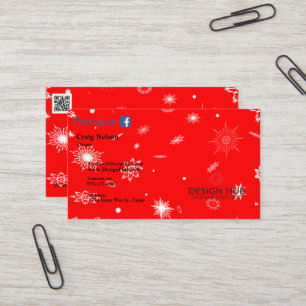 Affärskortet Snowflake-jul-professionellen Visitkort