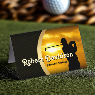 Affärskortet snyggt Golf Coach Visitkort