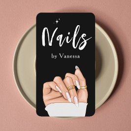 Affärskortet snyggt Nail Artist Salon Qr-kod Visitkort