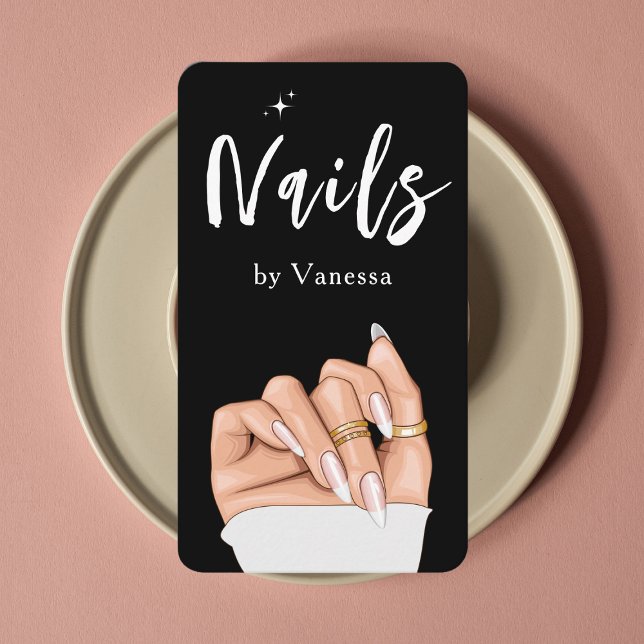 Affärskortet snyggt Nail Artist Salon Qr-kod Visitkort (Skapare uppladdad)