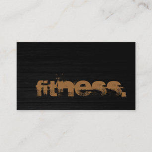 Affärskortet snyggt Wood Mönster Trainer Fitness Visitkort