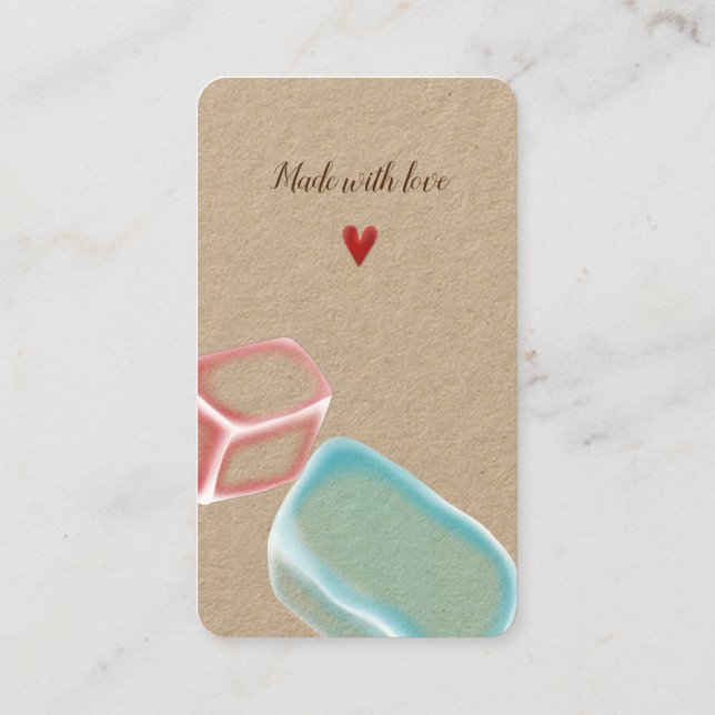 affärskortet "Soap Seife fantastisk Söta Marknadsf Visitkort (Baksida)