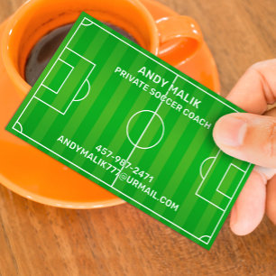 Affärskortet Soccer Futball Visitkort