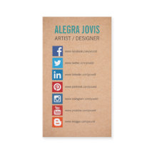 AFFÄRSKORTET social MEDIA ICONS SYMBOLS