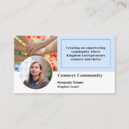 Affärskortet social Media Page Photo QR-kod Visitkort