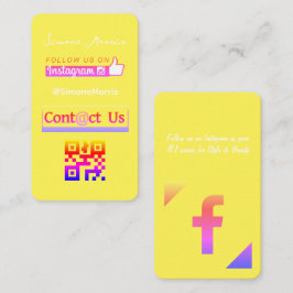 Affärskortet social Media QR-kod Visitkort