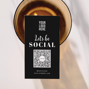 Affärskortet social Media QR-kod Visitkort