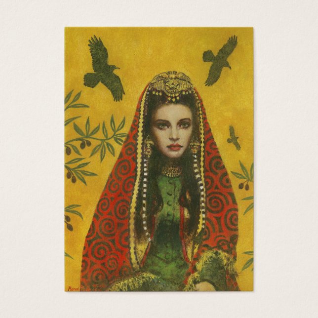 Affärskortet Sorceress ACEO Visitkort (Framsidan)