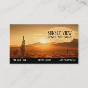 Affärskortet Southwest Sunset Desert Visitkort
