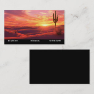 Affärskortet Southwest Sunset Desert Visitkort