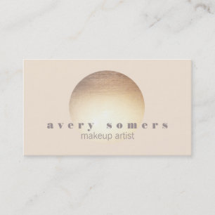 Affärskortet Spa och Salon Guld Circle Peach Visitkort