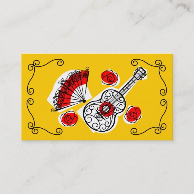 Affärskortet Spanska syvenriskorner Visitkort (Framsida)