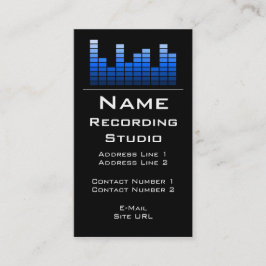 Affärskortet Spela in Studio Visitkort