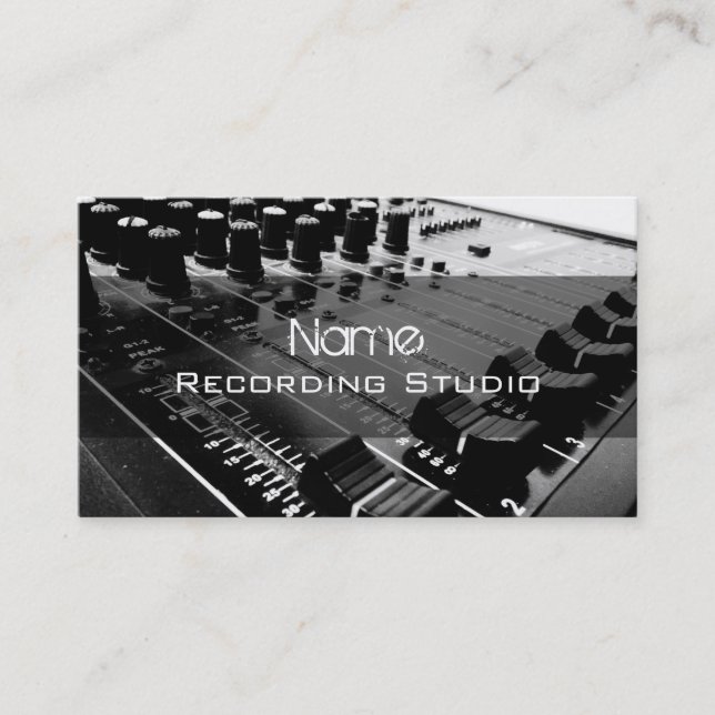 Affärskortet Spela in Studio Visitkort (Framsida)