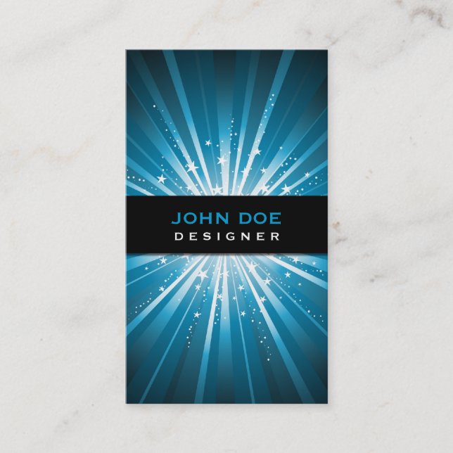 Affärskortet Starburst Design Visitkort (Framsida)