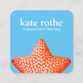 Affärskortet Starfish Fyrkantigt Visitkort
