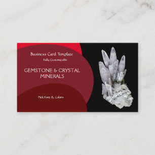Affärskortet sten Quartz Crystals Visitkort