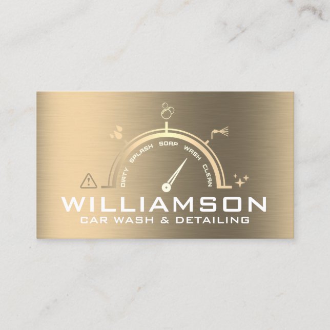 Affärskortet stil i bilkontrollpanelen visitkort (Framsida)