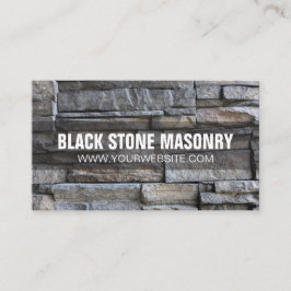 Affärskortet Stone Masonry Construction Visitkort