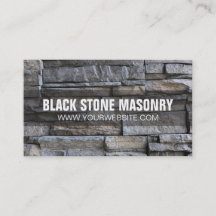 Affärskortet Stone Masonry Construction