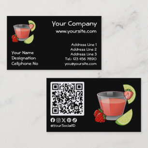 Affärskortet Strawberry Daiquiri Visitkort