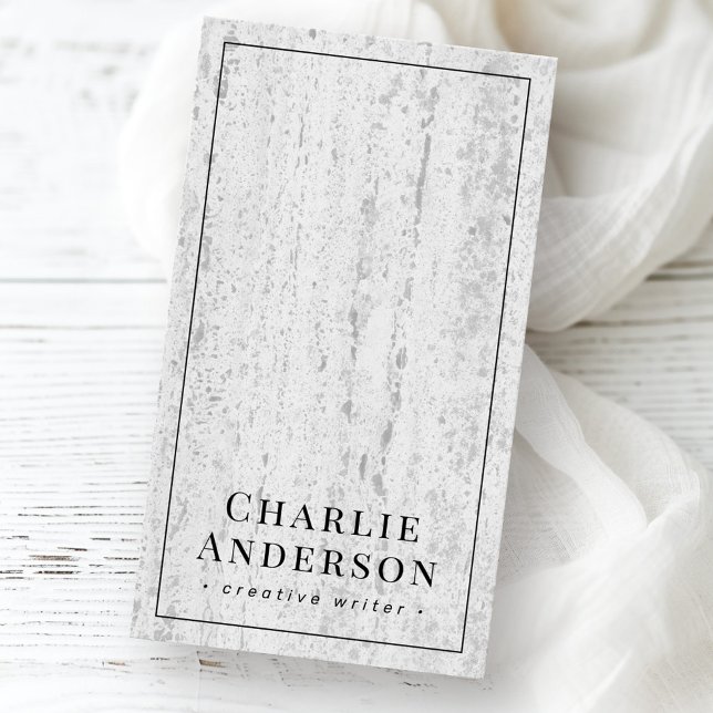 AFFÄRSKORTET STRUKTUR i ELEGANT i SOCIAL Visitkort (Elegant social media stone texture business card)