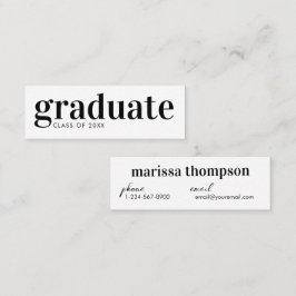 AFFÄRSKORTET STUDENT i STUDENTEN Mini Visitkort