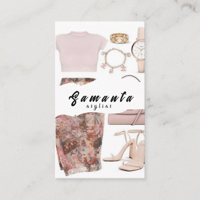 Affärskortet Stylist Visitkort (Framsida)