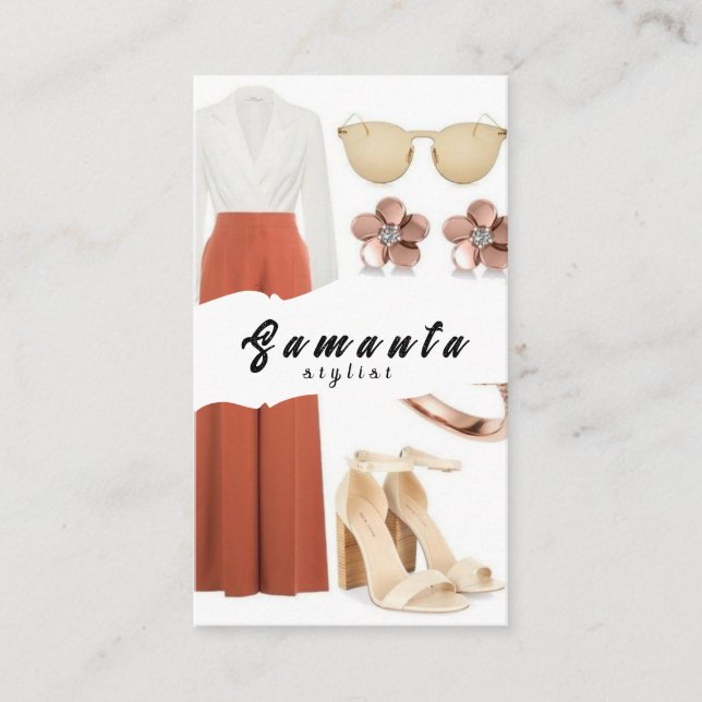 Affärskortet Stylist Visitkort (Framsida)