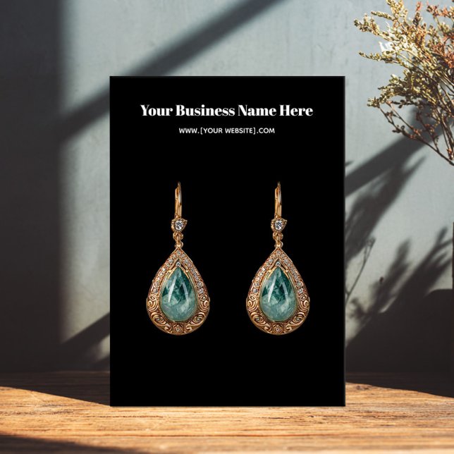 Affärskortet Svart enkel Anpassningsbar - avbildni Visitkort (Skapare uppladdad)