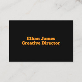Affärskortet Svart och gult Visitkort
