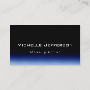 Affärskortet Svart skript i Makeup Artist Script B Visitkort