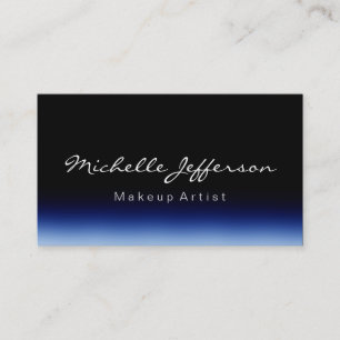 Affärskortet Svart skript i Makeup Artist Script B Visitkort
