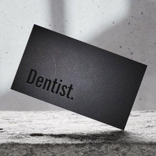 Affärskortet Svart ut-dentist för professionell Visitkort