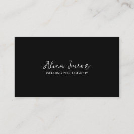 Affärskortet Svartvit fotografi i Bröllop Visitkort