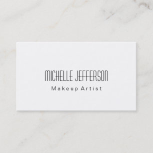 Affärskortet Svartvit platt makeup-artist Visitkort