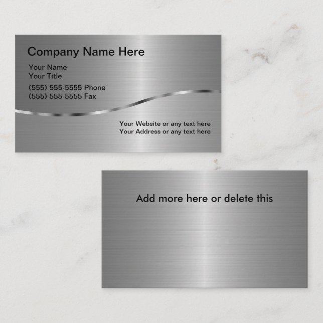 Affärskortet Svetsa Dubbla sida vid sida - nytt Visitkort (Fram/baksida)