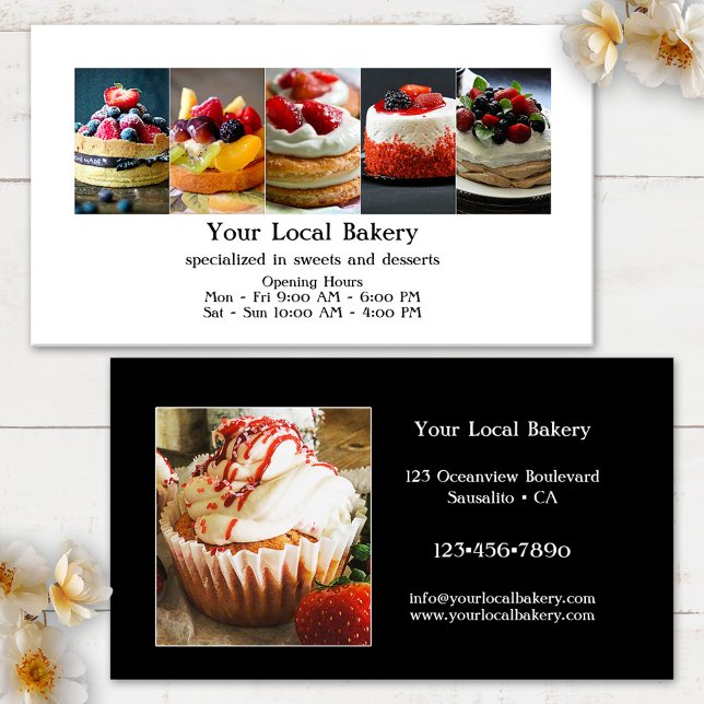 Affärskortet Sweet Bakery Dessert Catering Visitkort (Skapare uppladdad)