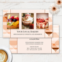Affärskortet Sweet Bakery Pastry Photo