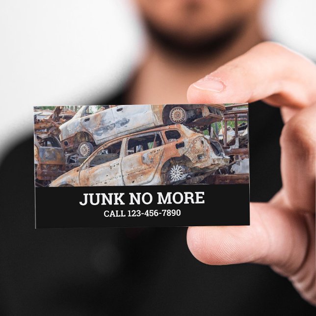 Affärskortet Ta bort återvinning av skräppost auto Visitkort (Car Junk Business Cards)