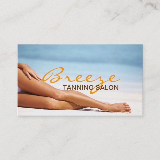 Affärskortet Tanning Salon Spa Visitkort (Framsida)